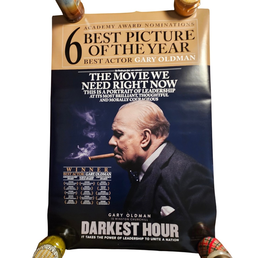 Darkest Hour‎ 2017 Promo Movie Poster 27x40 Gary Oldman, Lily James, K. Thomas